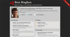 Desktop Screenshot of benhughes.name